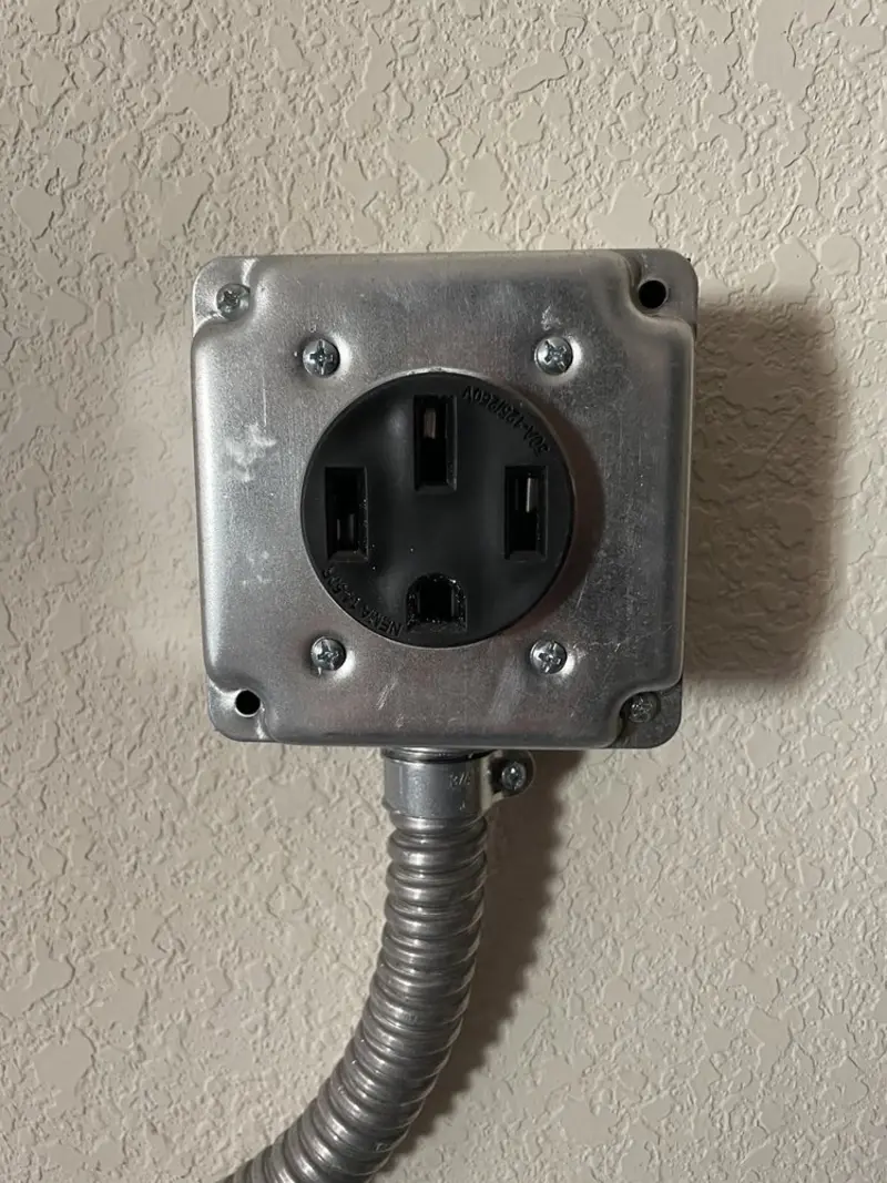 NEMA 14-50 outlet installed for Smart Home Electrical in McGregor